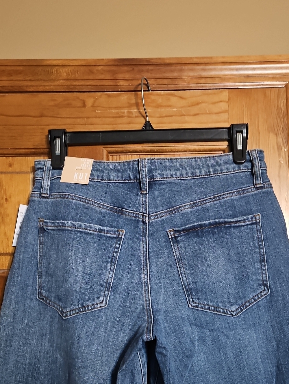 Kut From The Kloth High-Rise Blake Fab Ab Super Wide Leg Jeans-NWT - Picture 6 of 11